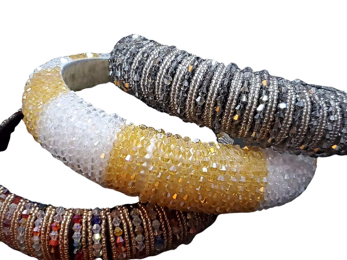 Multi-Color Beaded Headbands