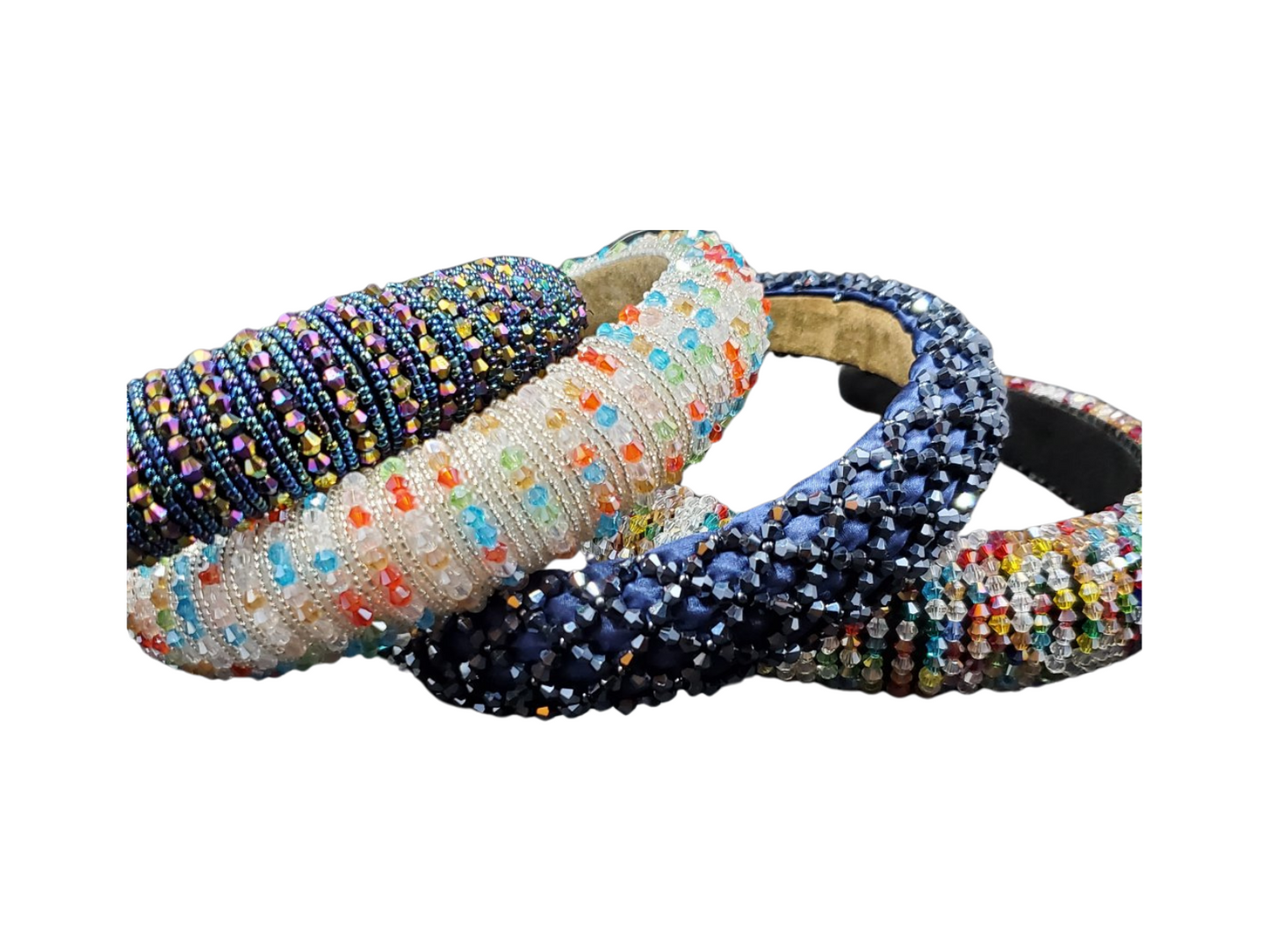 Multi-Color Beaded Headbands