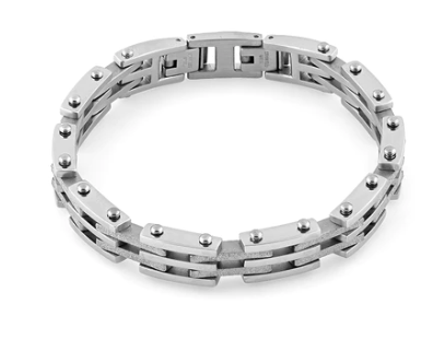 Pulsera con bisagras de acero inoxidable