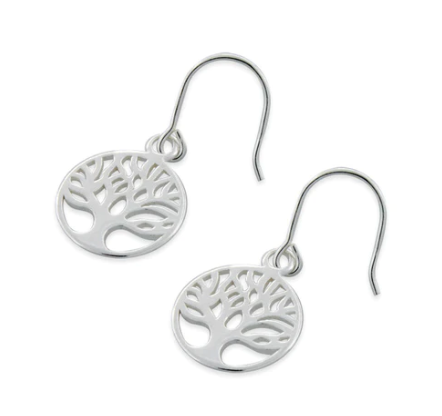 Tree Of Life Circle Earrings