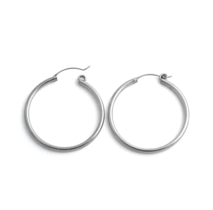 Pendientes aros lisos redondos