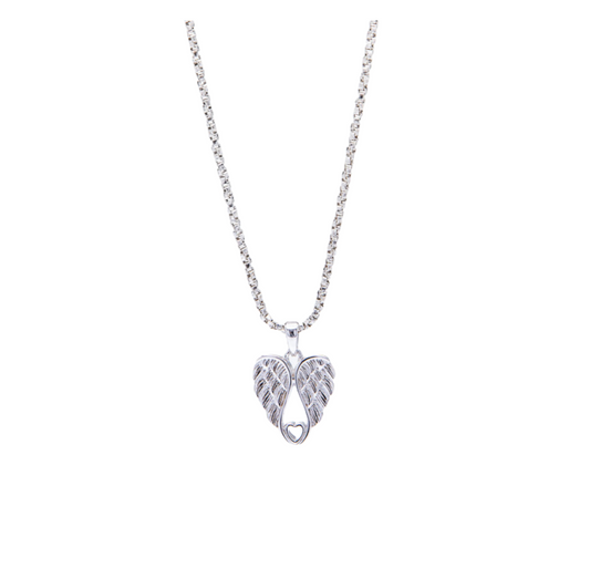 Necklace w/ Angel Heart Wings Charm