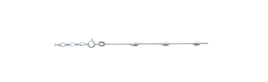 Silver Round Anklet