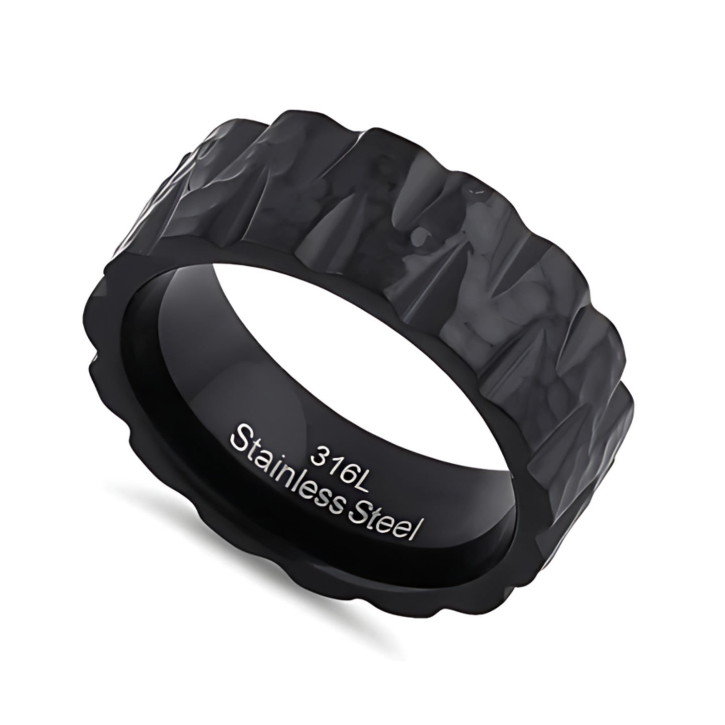 Men's Black Tire Ring