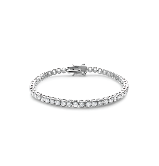 Milgrain Round Tennis Bracelet