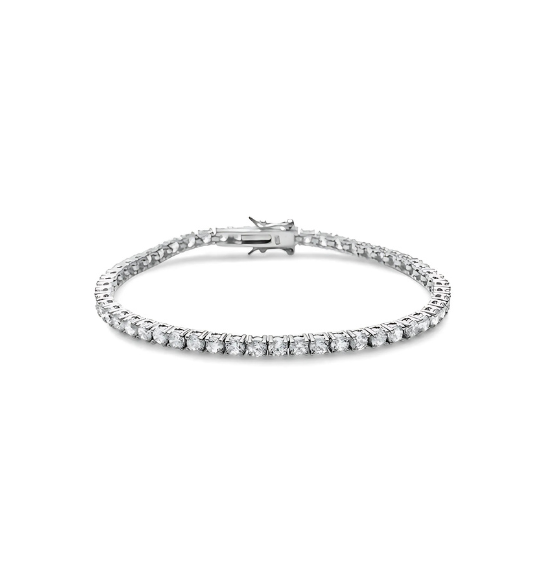 Round Cubic Zirconia Tennis Bracelet