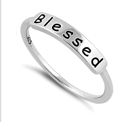 Sterling Silver Blessed Ring